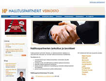Tablet Screenshot of hallituspartnerit.fi